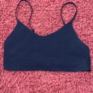 blue bralette